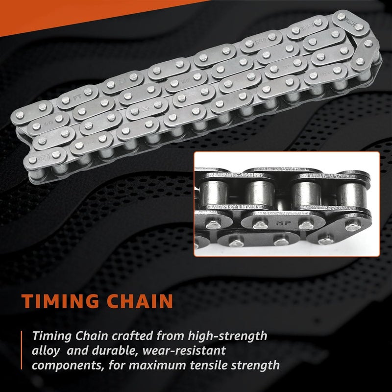CHARMKER LS Timing Chain Kit Fits Gen 3 Ⅲ LS1 LS6 LS2 LS3 L96 LM7 LR4 LQ4 LQ9-4.8L 5.3L 6.0L V8 Engines Compatible with Chevy GMC 1997-2007 Silverado Suburban Express Impala Envoy Savana Sierra Yukon models - Image 4